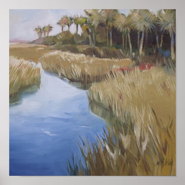 Pôster Pântanos e palmeiras da Flórida (Frente)