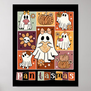 Poster Pantasmas Ghost Spooky Conchas Dia de as Bruxas en