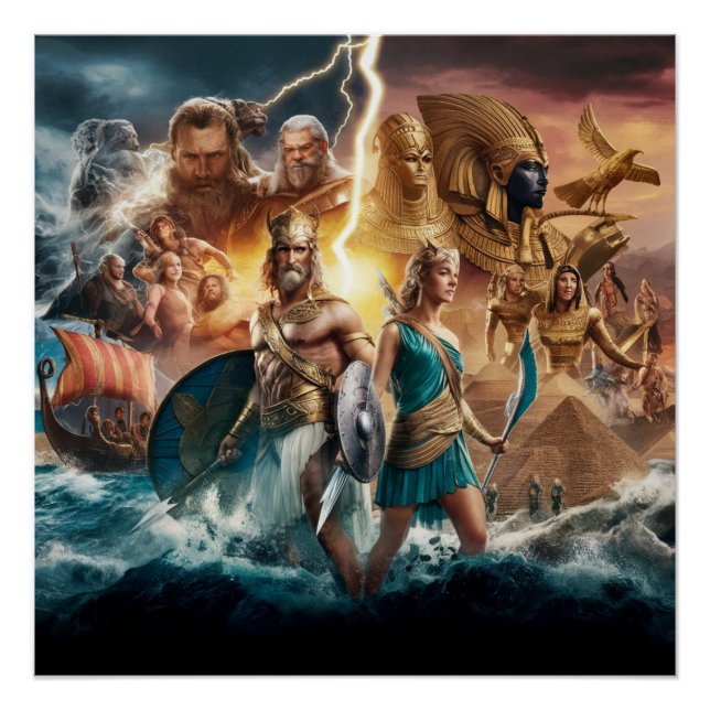 Pôster Panteão das lendas (Frente)