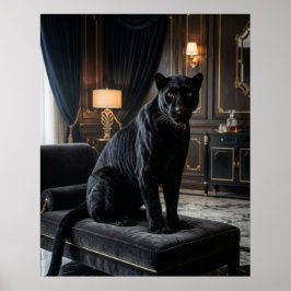 Poster Pantera de Veludo Noir