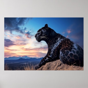 Poster Pantera Natureza Animal Majestosa Selvagem