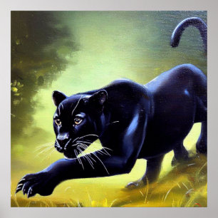 Poster Pantera Negra (11) Gato Selvagem