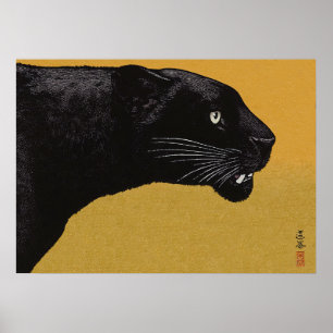 Poster Pantera Negra por Toshi Yoshida