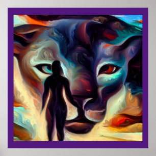 Poster Pantero-Espírito Animal 3