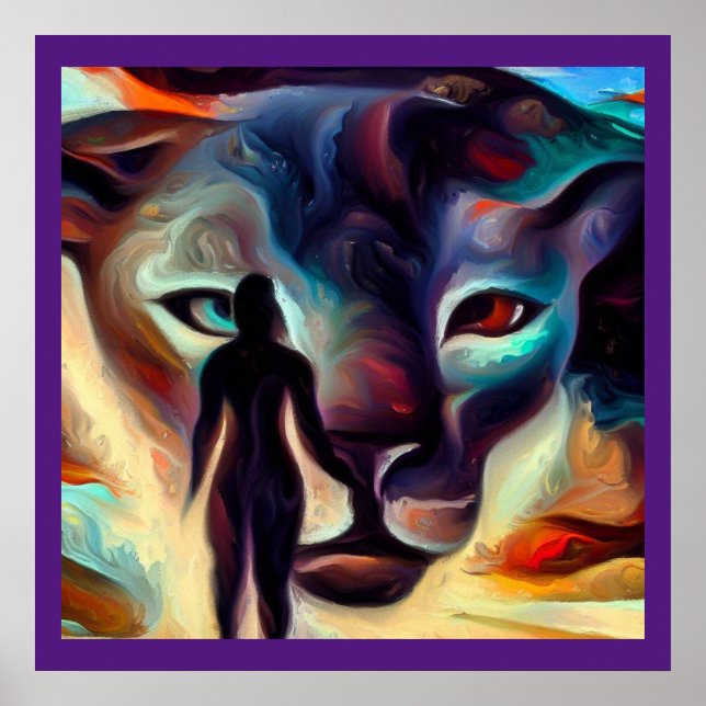 Poster Pantero-Espírito Animal 3 (Frente)