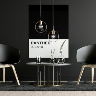 Pôster Panther Movie Black - Largura do Cheio