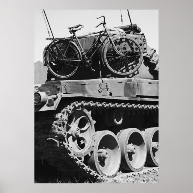 Poster Panzer Fahrrad (Frente)