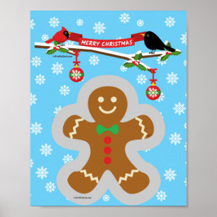 Poster Pão-de-açúcar, Flocos de neve e Aves