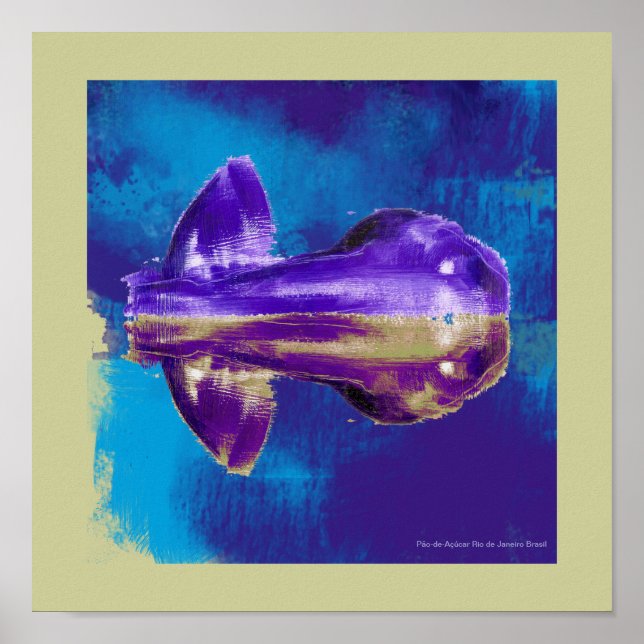 Pôster Pão de Açúcar Rio Brasil (Frente)