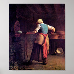 Poster Pão de assar, Jean-Francois Millet