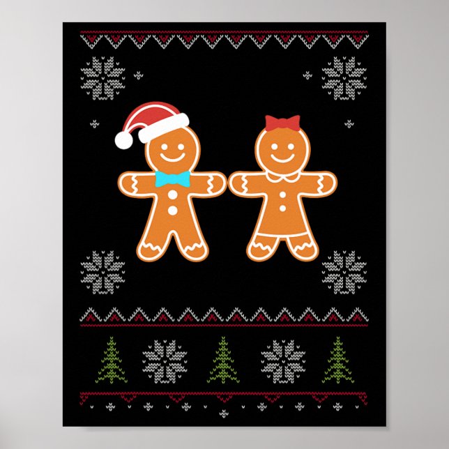 Poster Pão de Gengala &amp; Rapariga Suor Feio Natal (Frente)