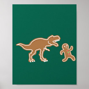 Poster Pão de Gengala Dinossauro Cookie Hunt
