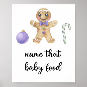 Poster Pão de gengibre - nome aquele alimento para bebês