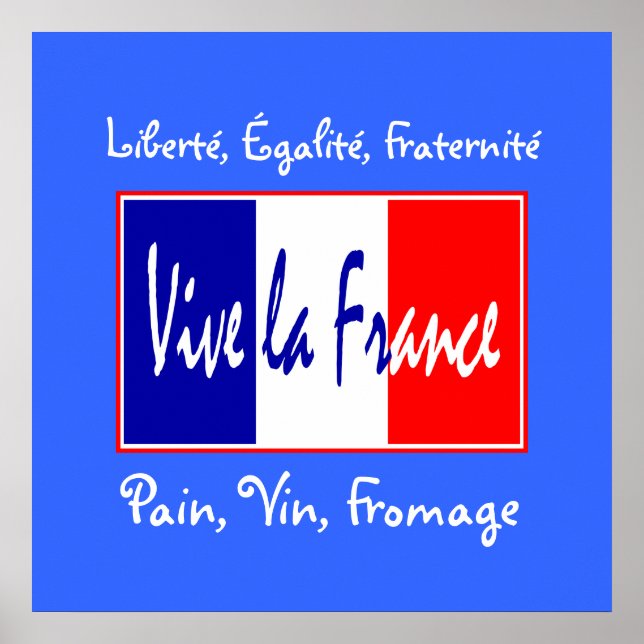 Pôster Pão, Vinho, Queijo, Cozinha Essencial Francesa (Frente)