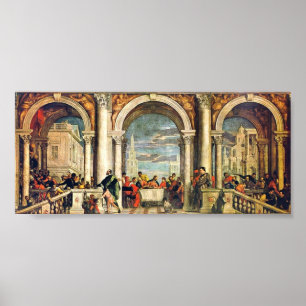 Pôster Paolo Veronese - Feast in the House of Levi
