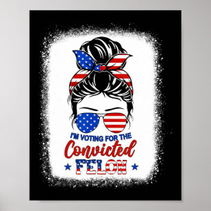 Poster Pãozinho Estou Votando No Trump Garota Condenado P