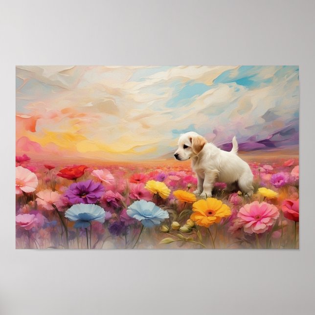 Poster Pãozinho floral bonito para download (Frente)