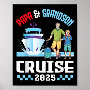 Poster Papa & Grandson Cruise 2025 Férias Familiares