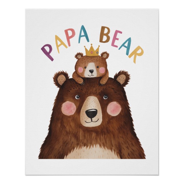 Pôster Papa Bear (Frente)