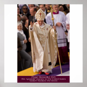 Pôster Papa Benedict XVI - retrato de Bronx NY GDeAcosta