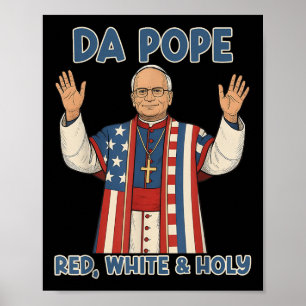 Poster Papa Branco-Branco-Santo Da América Chicago Pope L