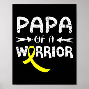 Poster Papá De Um Guerreiro Contra O Cancer Da Infância P