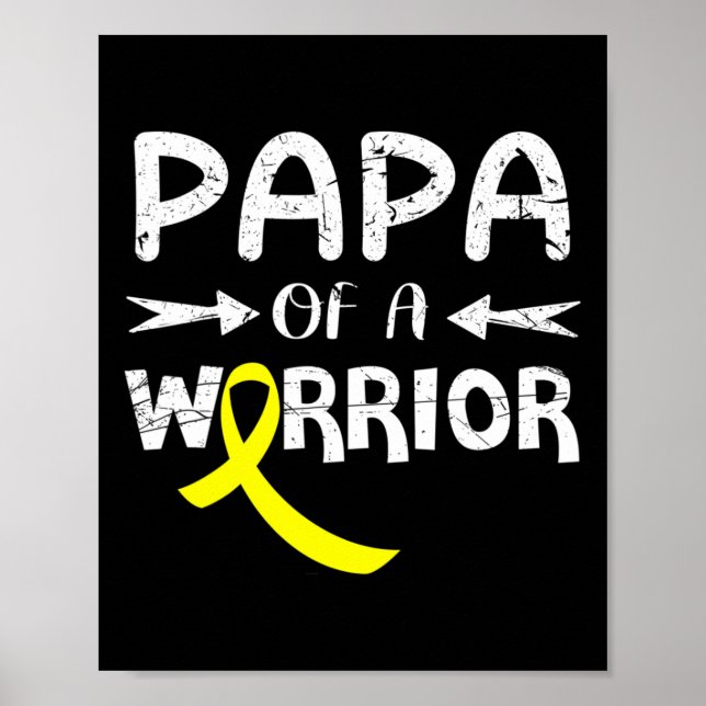 Poster Papá De Um Guerreiro Contra O Cancer Da Infância P (Frente)