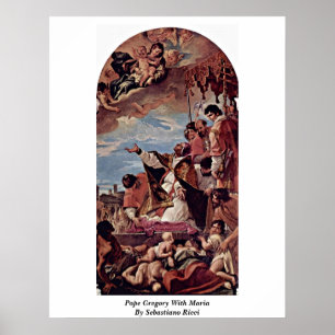 Pôster Papa Gregory Com Maria Sebastiano Ricci