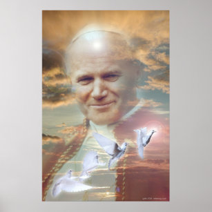Poster Papa João Paulo II por Gregory Gallo