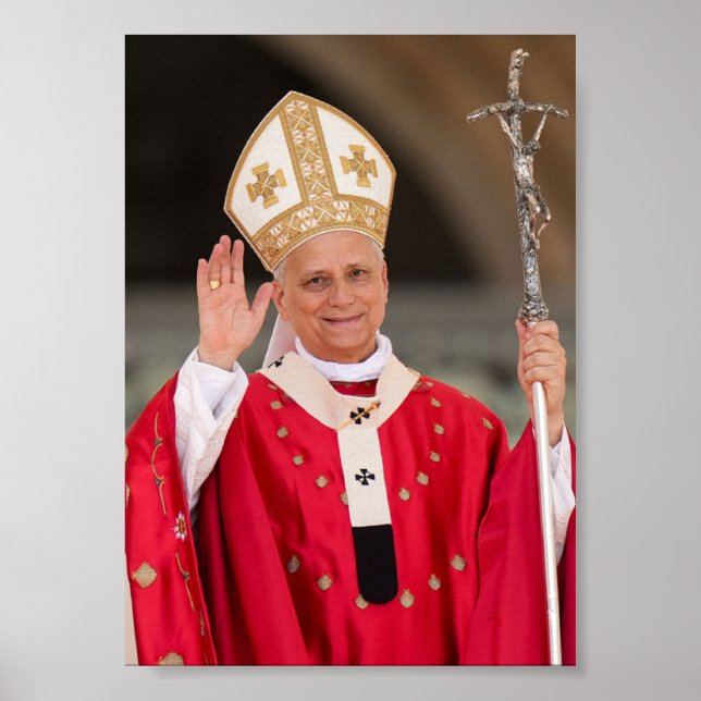 Poster Papa Leão XIV Pentecostes Domingo 2025 (Frente)