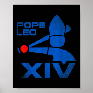 Poster Papa Leo Xiv Do Papa Leão 14 Baseball