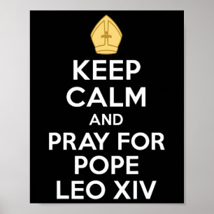 Poster Papa Leo Xiv Habemus Papam 2025 Homens Católicos M