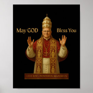 Poster Papa, Leo Xiv, Pontifex Maximus, Vaticano