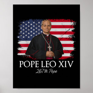 Poster Papa Leo Xiv Robert Francis Impede Primeiro Americ