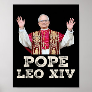 Poster Papa Leo Xiv Robert Francis Impede Primeiro Americ