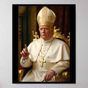 Poster Papa Trump Engraçado Presidente Trump Quer Ser Fut