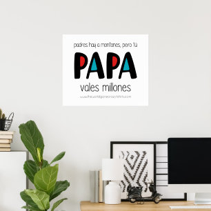 Poster Papa vales millones
