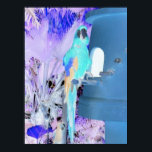 Poster Papagaio Pop Art<br><div class="desc">Papagaio-de-pop azul-bonito design</div>