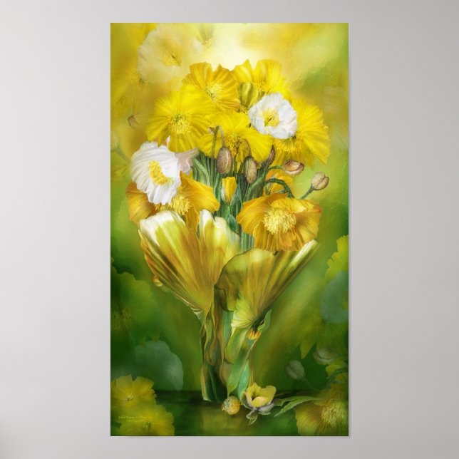 Pôster Papagaios Amarelos Em Poster/Impressão (Frente)