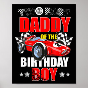 Poster Papai dos dois meninos rápidos de 2 anos de corrid