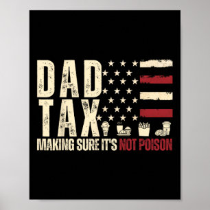 Poster Papai Imposto Garantindo que Não é Veneno Bandeira