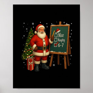 Poster Papai Noel 6-7 Meme Bonito Travesso 67 Natal Rotaç