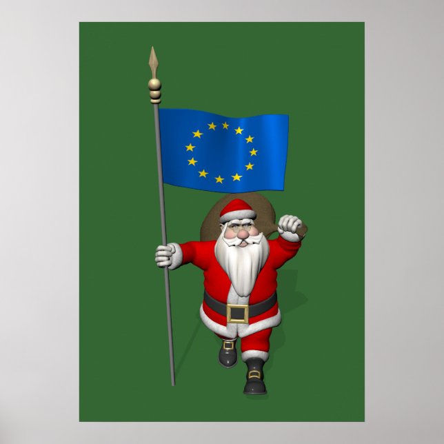 Pôster Papai Noel, Alferes Da União Europeia (Frente)