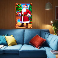 Papai Noel, árvore de Natal e presentes | Arte AI