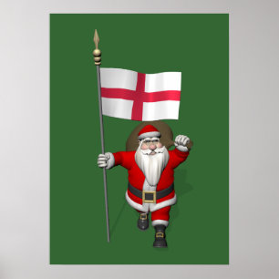 Poster Papai Noel Com Alferes Da Inglaterra