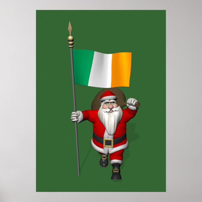 Poster Papai Noel Com Alferes Da Irlanda (Frente)