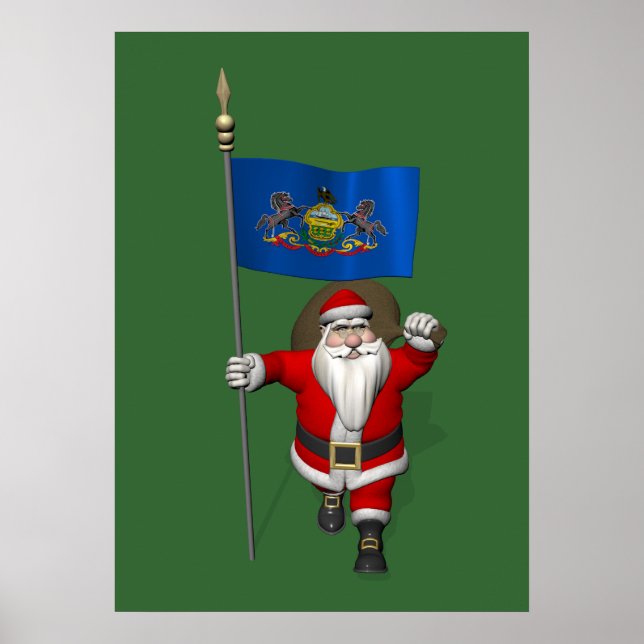 Pôster Papai Noel Com Alferes Da Pensilvânia (Frente)