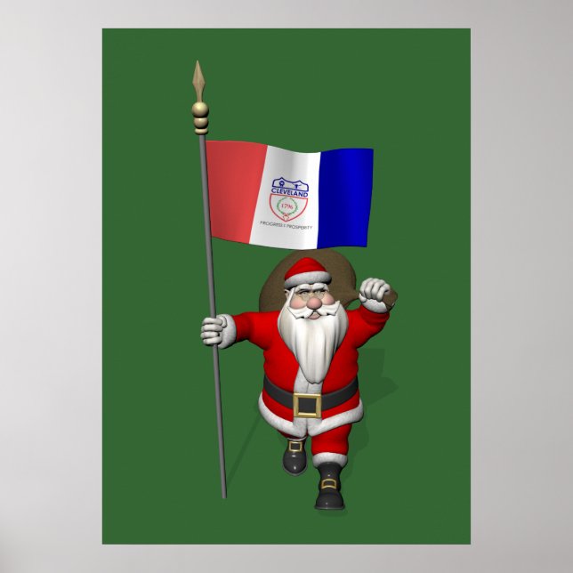 Pôster Papai Noel Com Alferes De Cleveland (Frente)