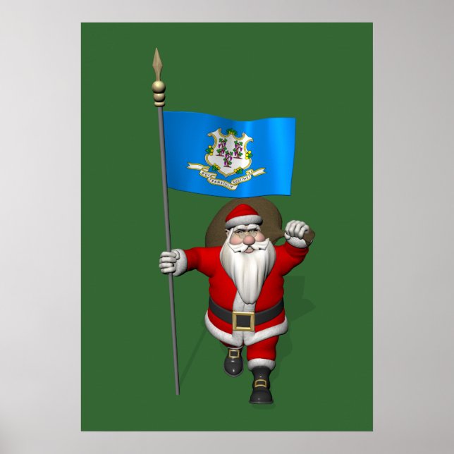 Pôster Papai Noel Com Alferes De Connecticut (Frente)