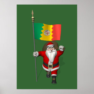 Poster Papai Noel Com Alferes De Los Angeles